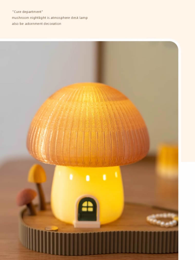 Beautiful Mushroom Night Light, Bedside Lamp, Christmas Gift