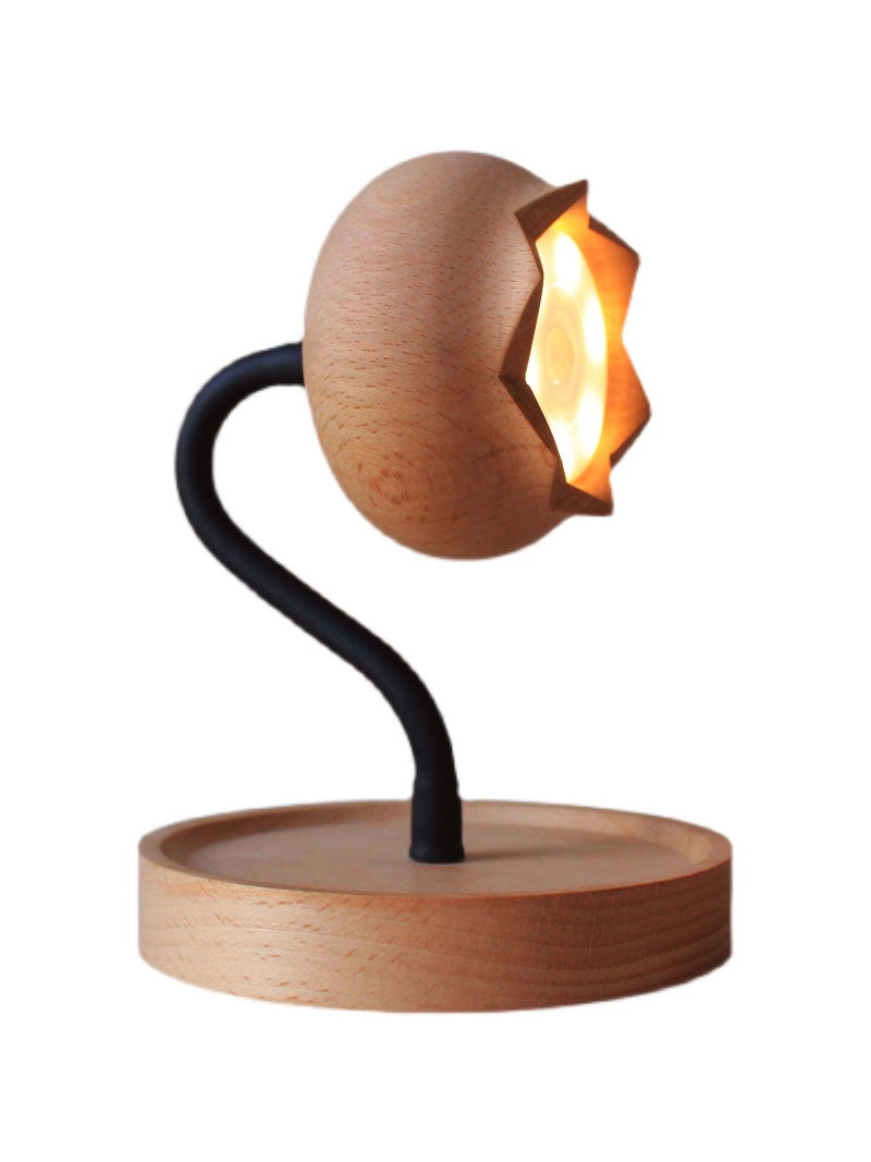 Beautiful Wooden Flower Bud Table Lamp, Unique Bedroom Decoration, Gift Idea