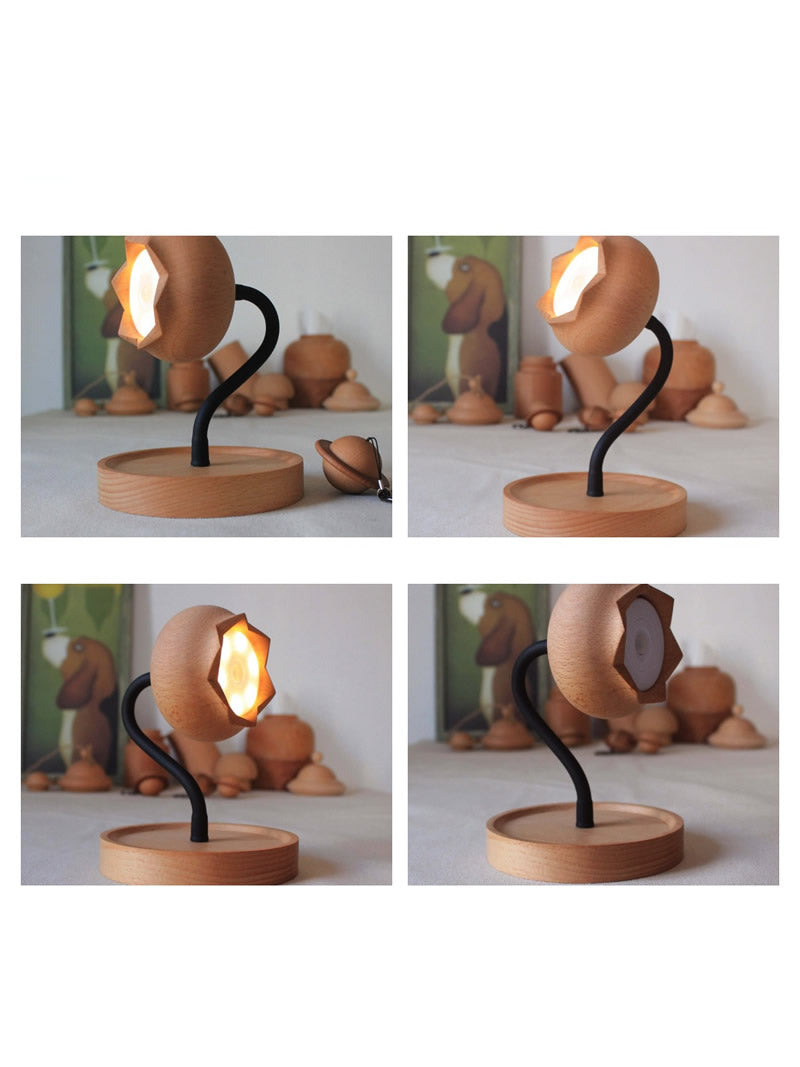 Beautiful Wooden Flower Bud Table Lamp, Unique Bedroom Decoration, Gift Idea