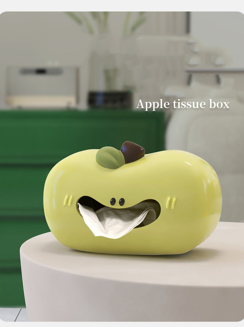 Big Mouth Apple Art Tissue Box, Creative Christmas Gift