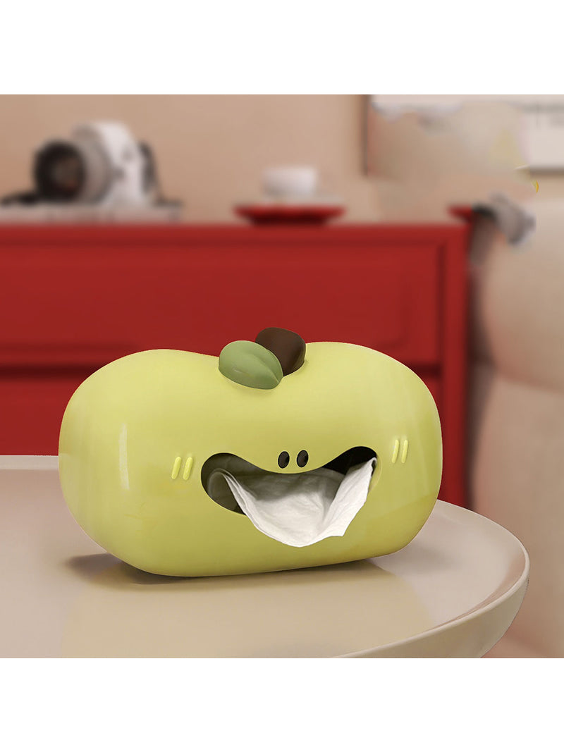 Big Mouth Apple Art Tissue Box, Creative Christmas Gift