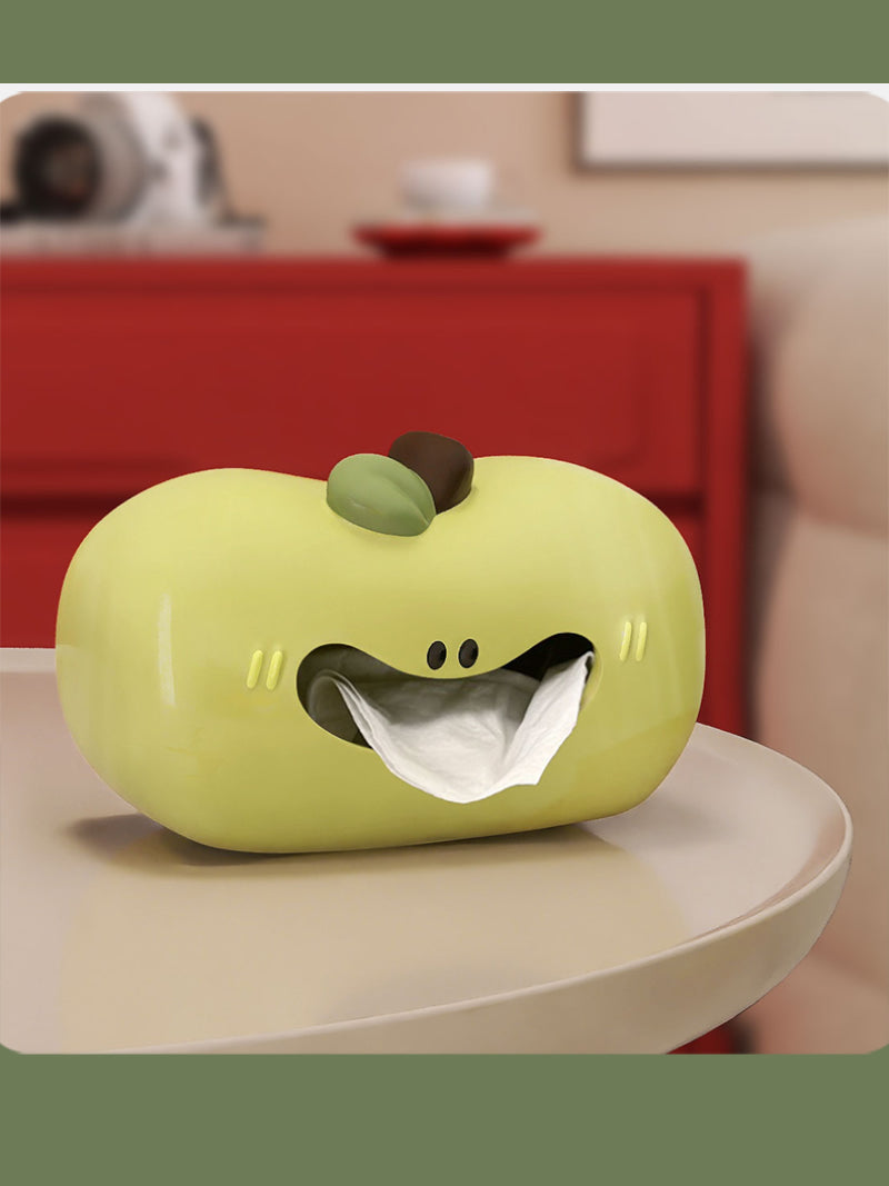 Big Mouth Apple Art Tissue Box, Creative Christmas Gift