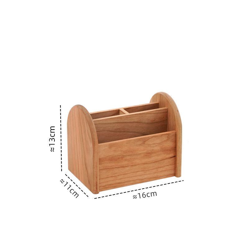 Black Walnut Desktop Organizer Box: Elegant Storage Solution