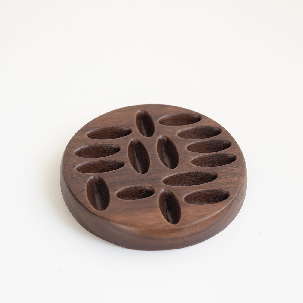 Black Walnut Wood Ring & Jewelry Display Tray, Organizer for Small Accessories