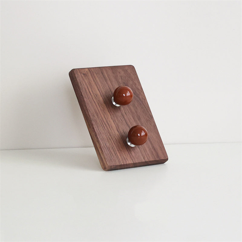 Black Walnut Wood Sunglasses Stand - Eyeglasses Store Display Rack
