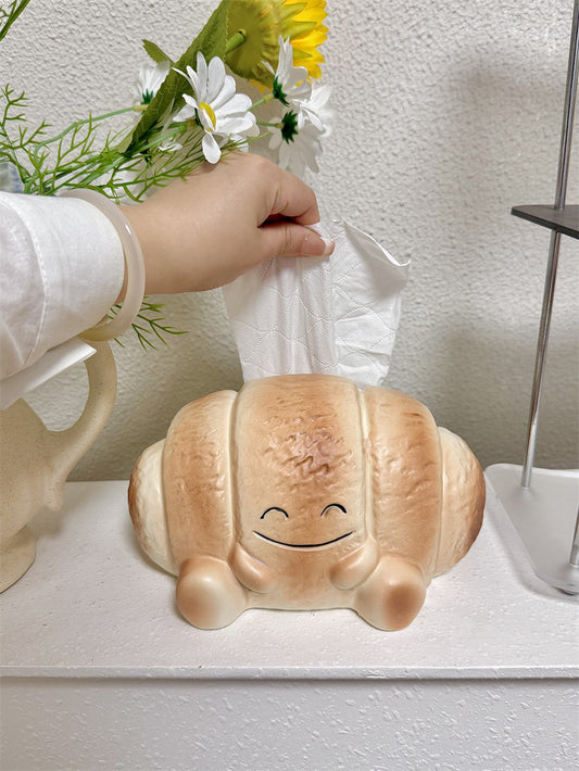 Bread Tissue Box Holder - Cute Bakery-Inspired Home & Office Decor
