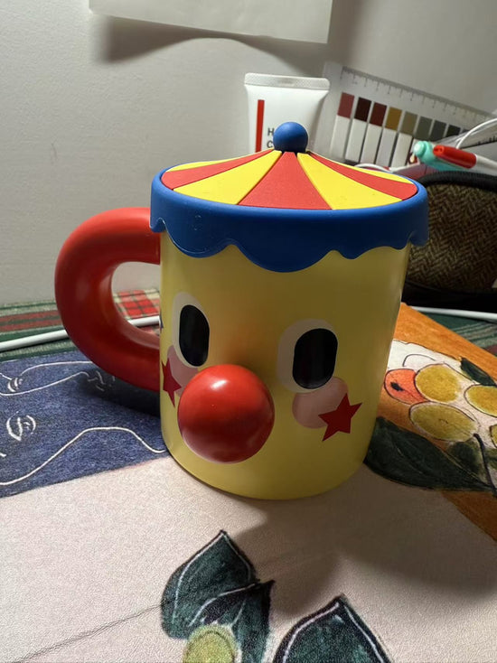 Cartoon Clown Mug - Fun and Whimsical Coffee Cup for Kids and Adults ...