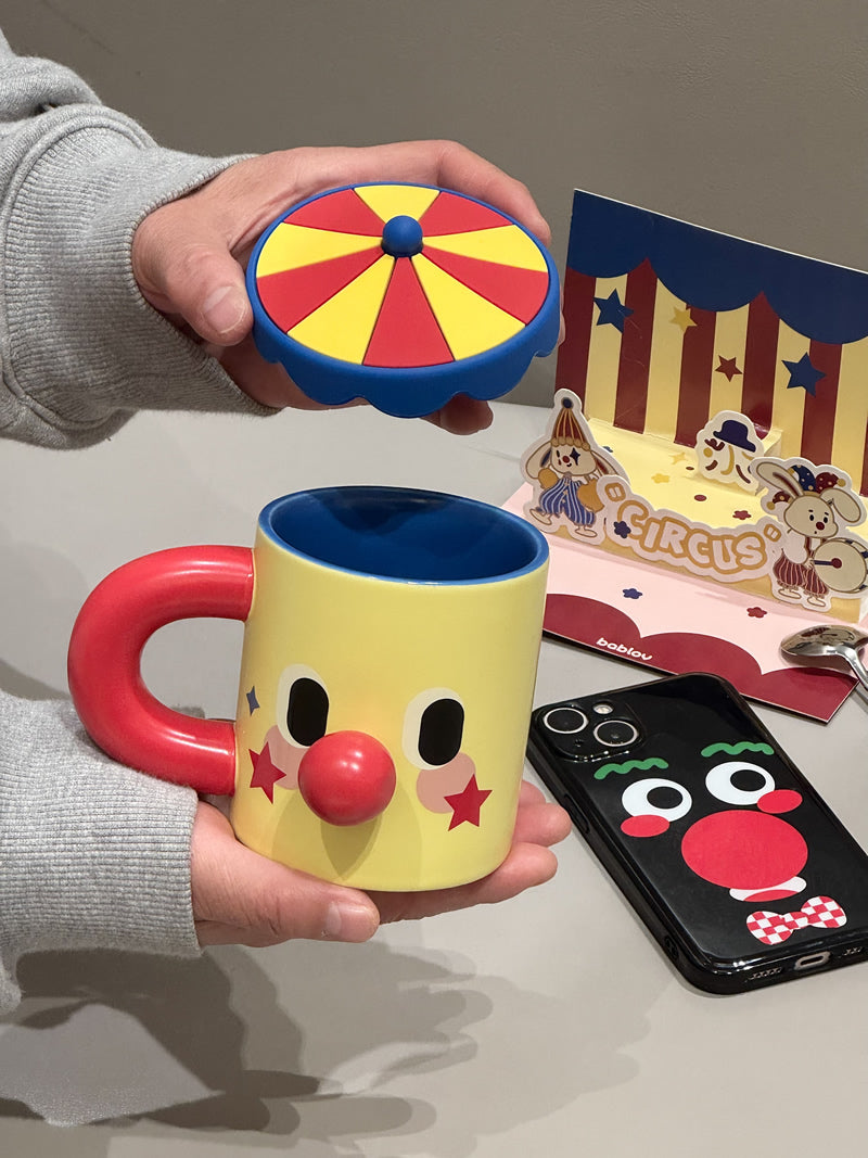 Cartoon Clown Mug - Fun and Whimsical Coffee Cup for Kids and Adults