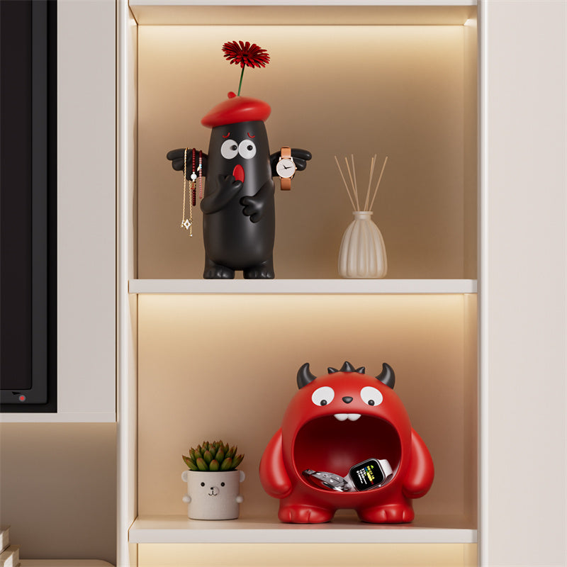 Cartoon Monster Storage Decor, Organizer and Desktop Ornaments Vase