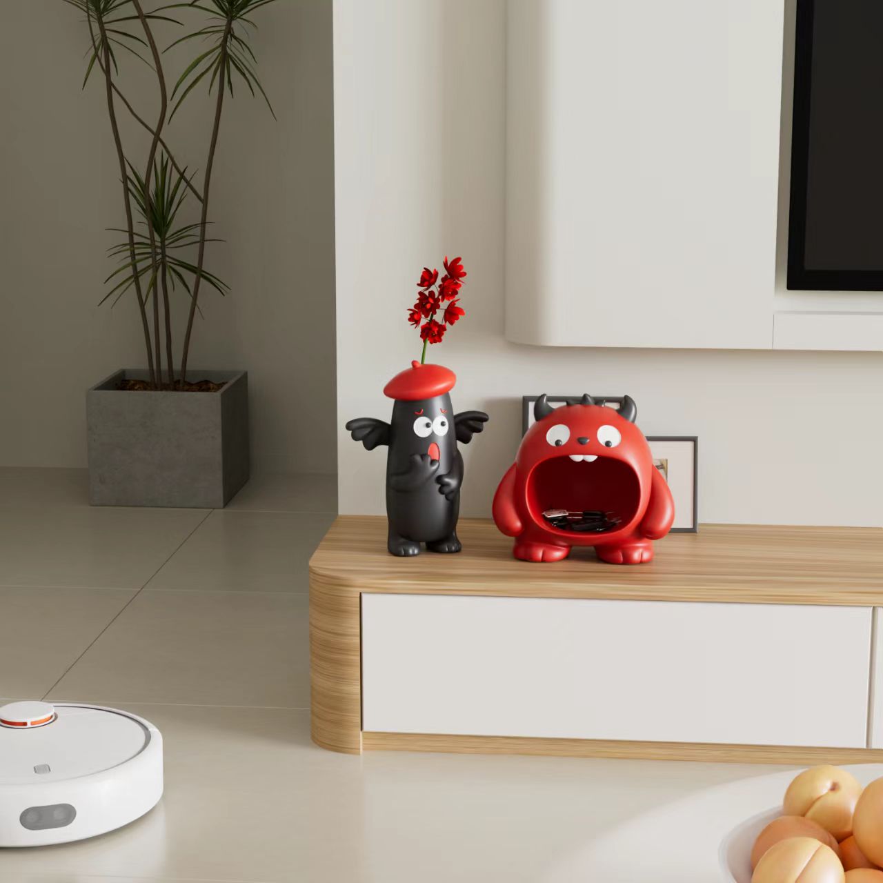 Cartoon Monster Storage Decor, Organizer and Desktop Ornaments Vase