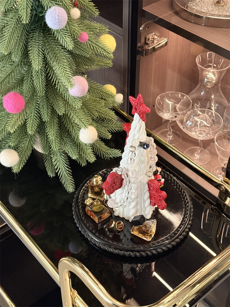 Christmas Tree Jewelry Holder - Resin Earring Organizer Tray for Holiday Decor Gift