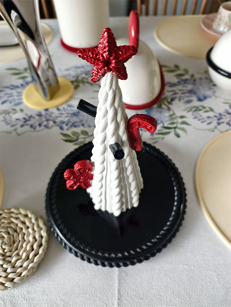 Christmas Tree Jewelry Holder - Resin Earring Organizer Tray for Holiday Decor Gift