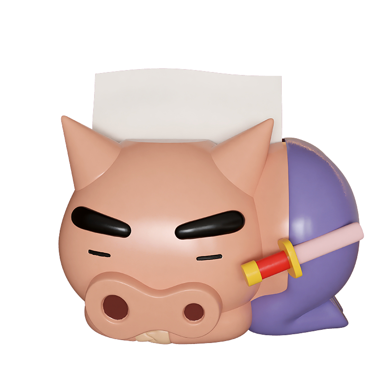 Chubby Cartoon Lazy Pig Tissue Box Holder,Home Decor