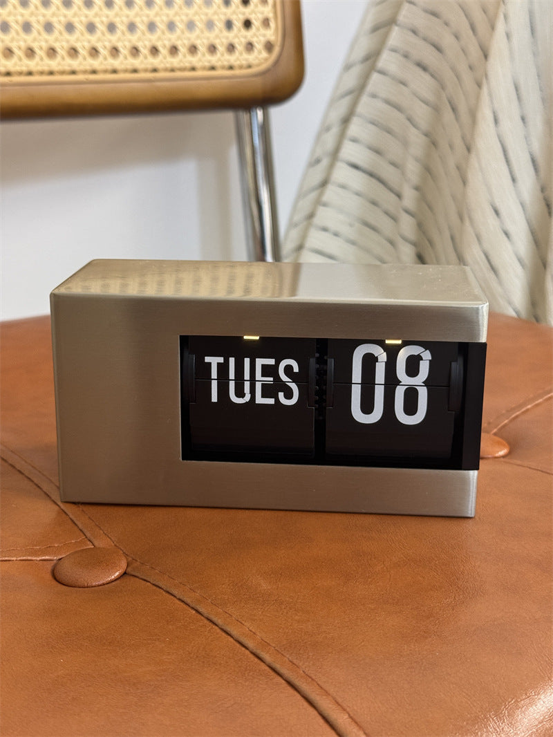 Classic Automatic Flip Perpetual Calendar,Office Desktop Decoration