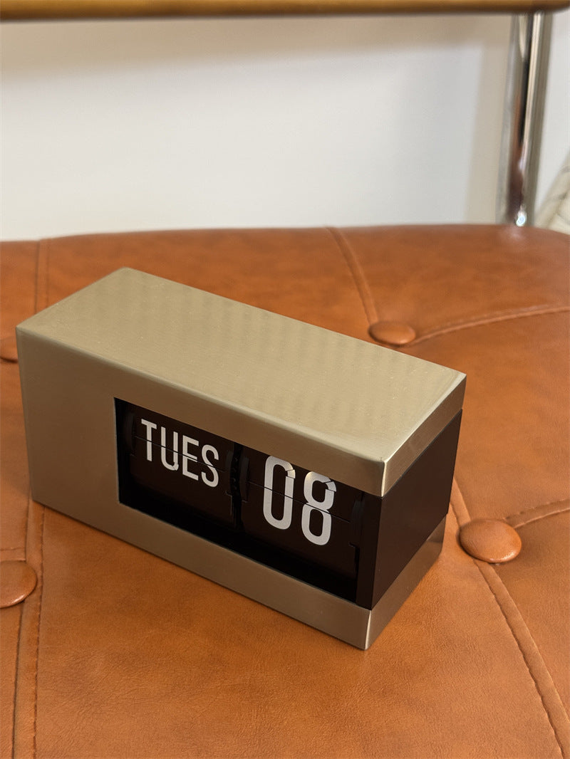 Classic Automatic Flip Perpetual Calendar,Office Desktop Decoration