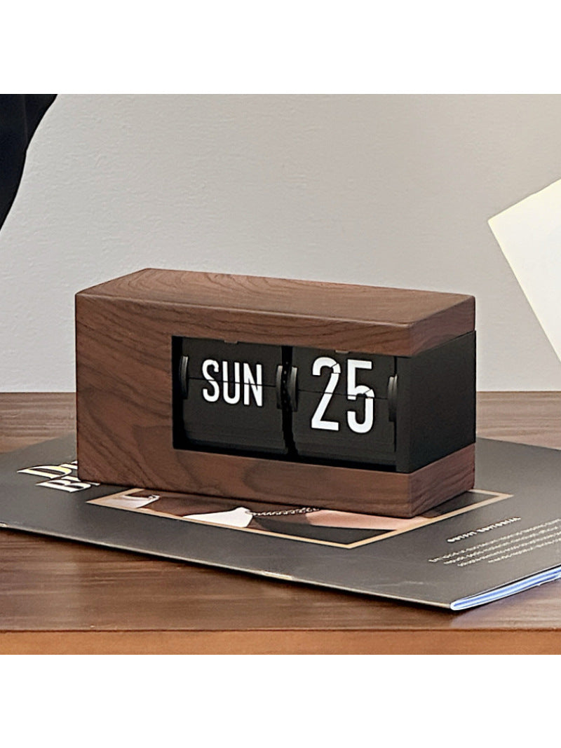 Classic Automatic Flip Perpetual Calendar,Office Desktop Decoration