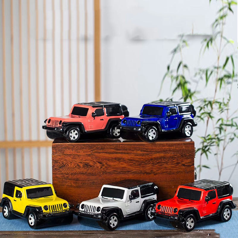 Classic Ceramic Suv Car Wine Bottle, Creative Home Decoration