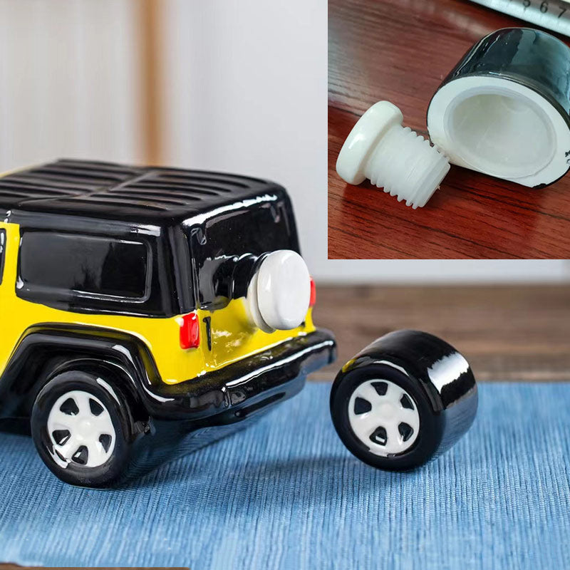 Classic Ceramic Suv Car Wine Bottle, Creative Home Decoration