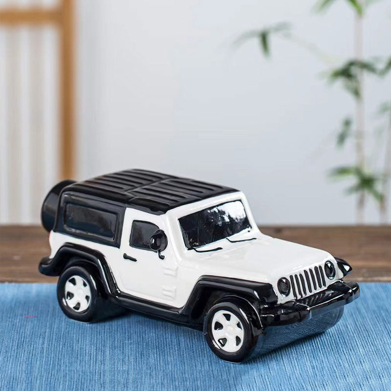 Classic Ceramic Suv Car Wine Bottle, Creative Home Decoration