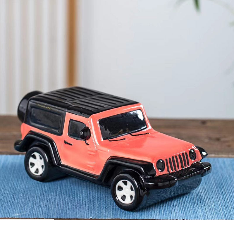 Classic Ceramic Suv Car Wine Bottle, Creative Home Decoration
