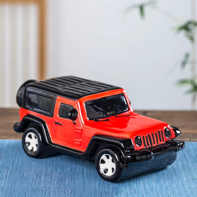 Classic Ceramic Suv Car Wine Bottle, Creative Home Decoration