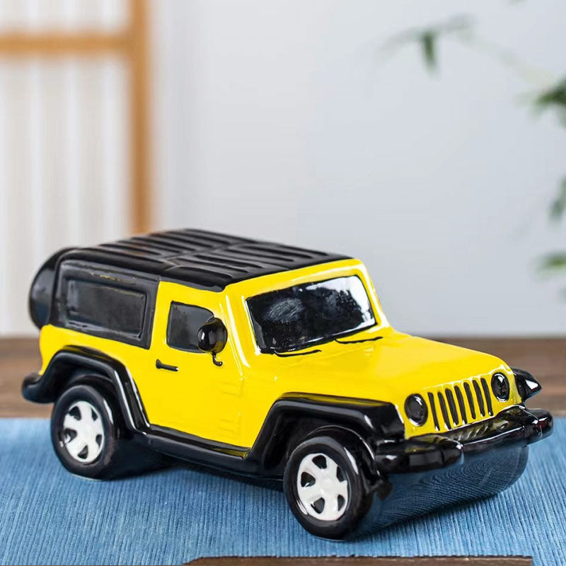 Classic Ceramic Suv Car Wine Bottle, Creative Home Decoration