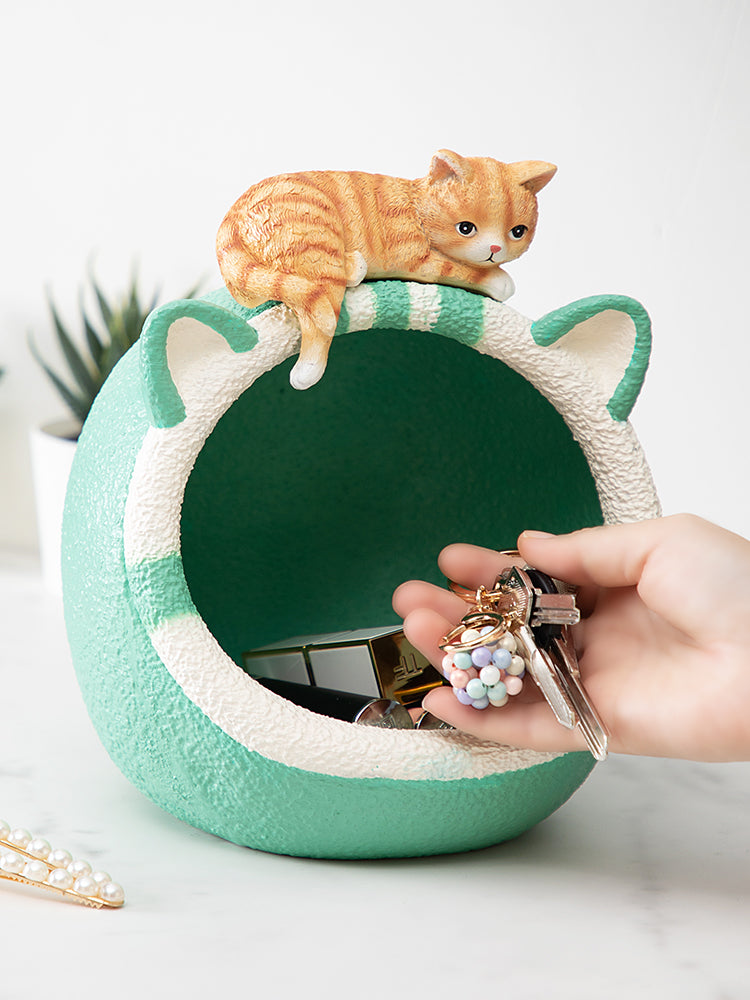 Den Shape Creative Cat Den Shape Desktop Storage Box,Home Decor – More Angle