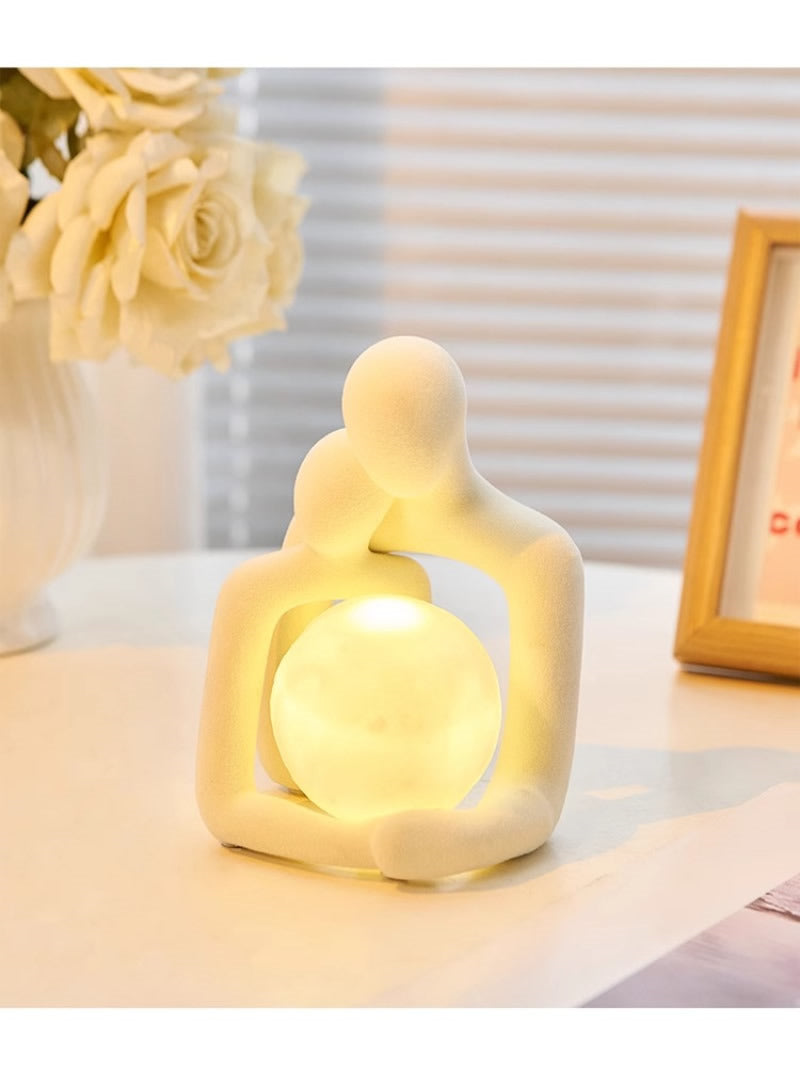 Creative couple love desktop decoration night light