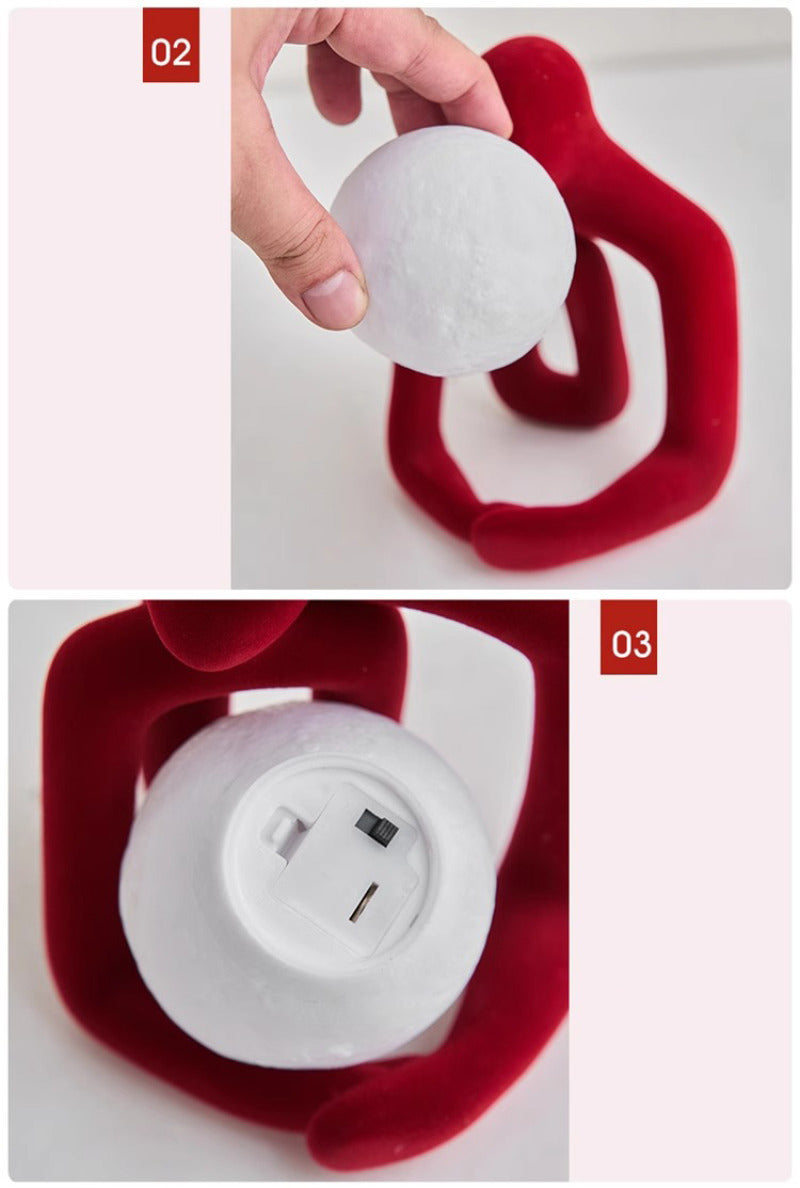 Creative couple love desktop decoration night light