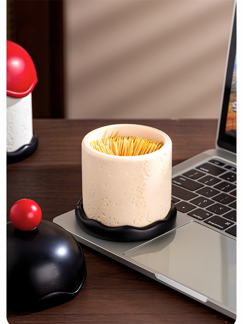 Creative Dome Building Toothpick & Cotton Swab Holder,Desktop Organization
