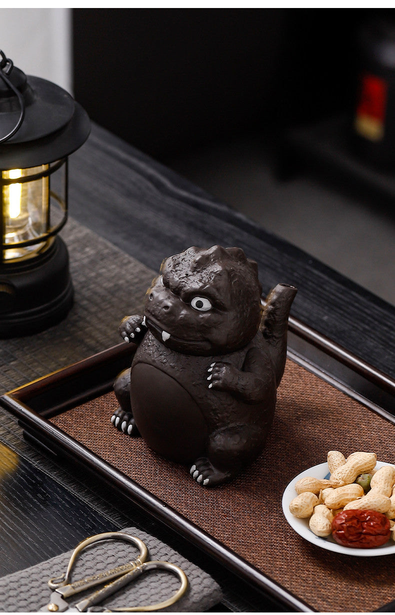 Creative Godzilla-Shaped Zisha Teapot - Fun Coffee Pot&Teapot