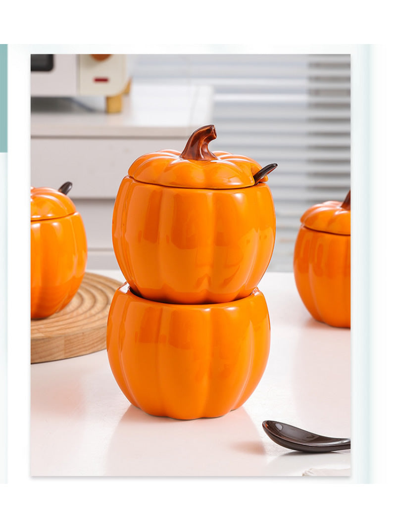 Creative Orange Pumpkin Spice Jar, Kitchen Organizers Idea