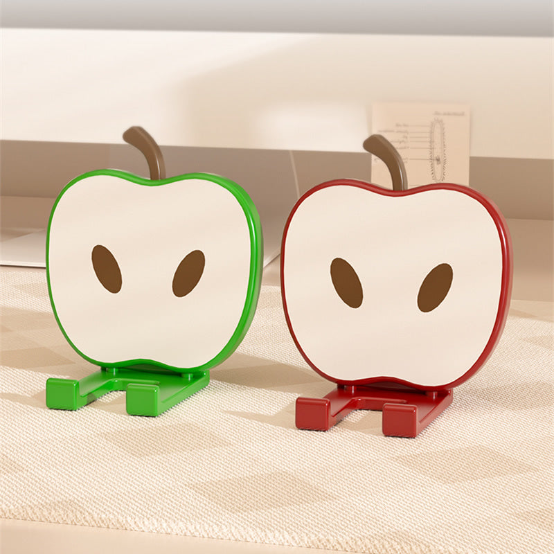 Cute Apple-Shaped Phone Stand - Adorable Desktop Holder for Smartphones