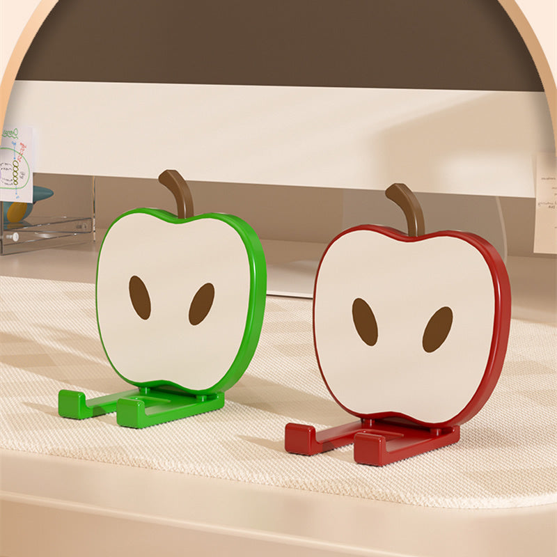Cute Apple-Shaped Phone Stand - Adorable Desktop Holder for Smartphones