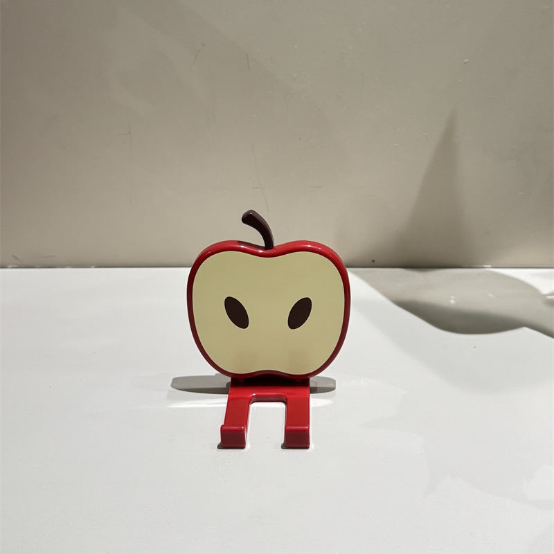 Cute Apple-Shaped Phone Stand - Adorable Desktop Holder for Smartphones