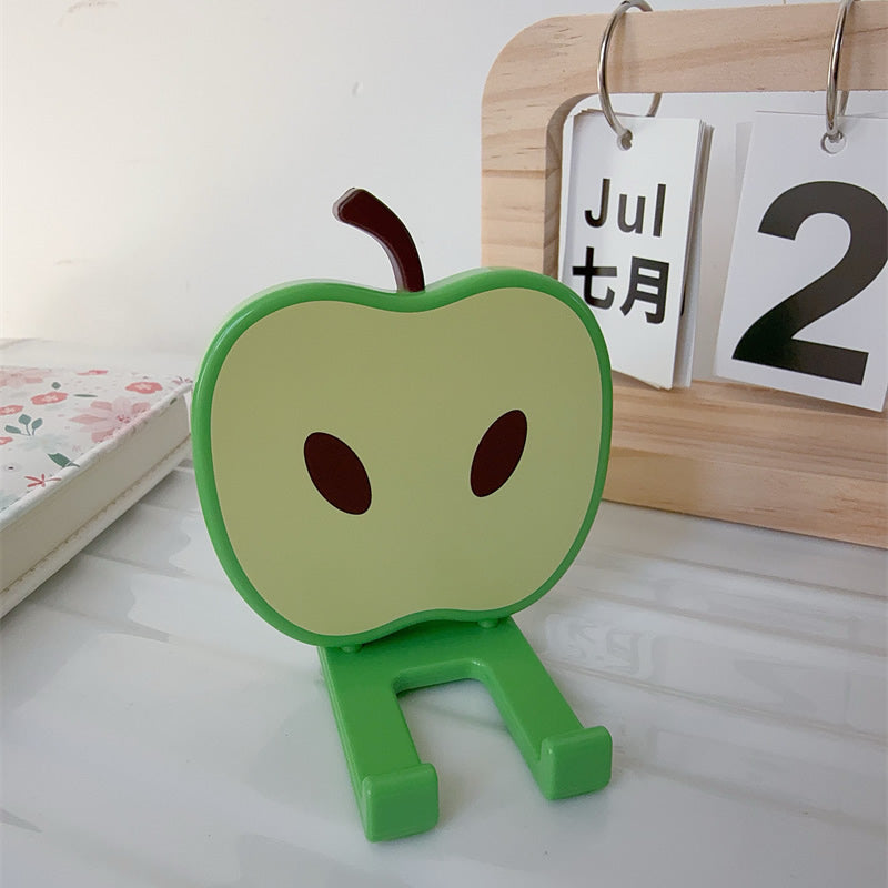 Cute Apple-Shaped Phone Stand - Adorable Desktop Holder for Smartphones