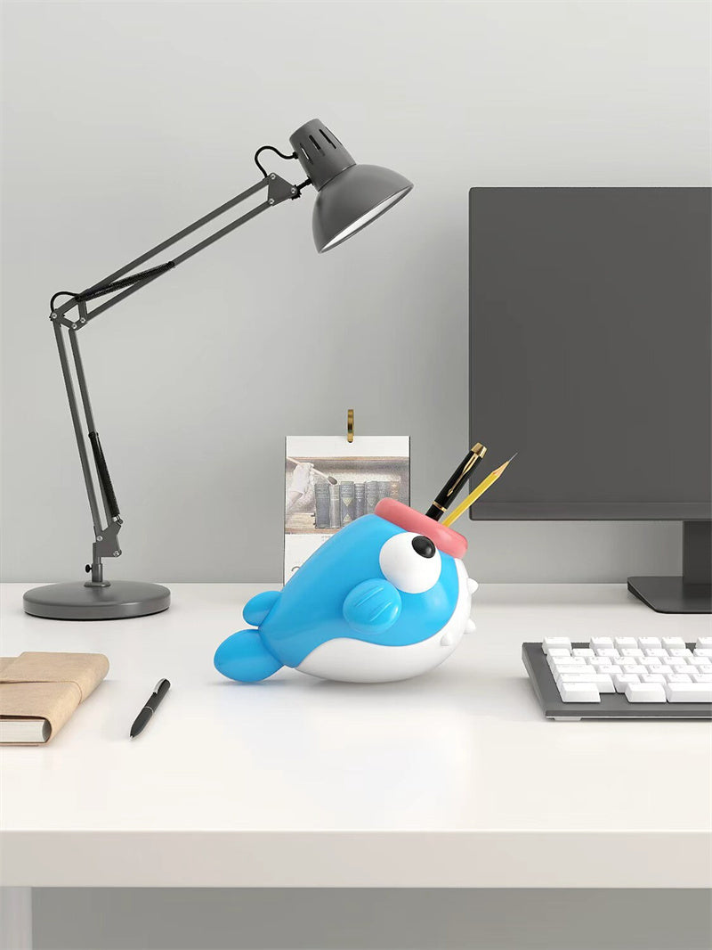 Cute Fish Office Pen Holder - Whimsical Desk Organizer for Pens & Small Stationery