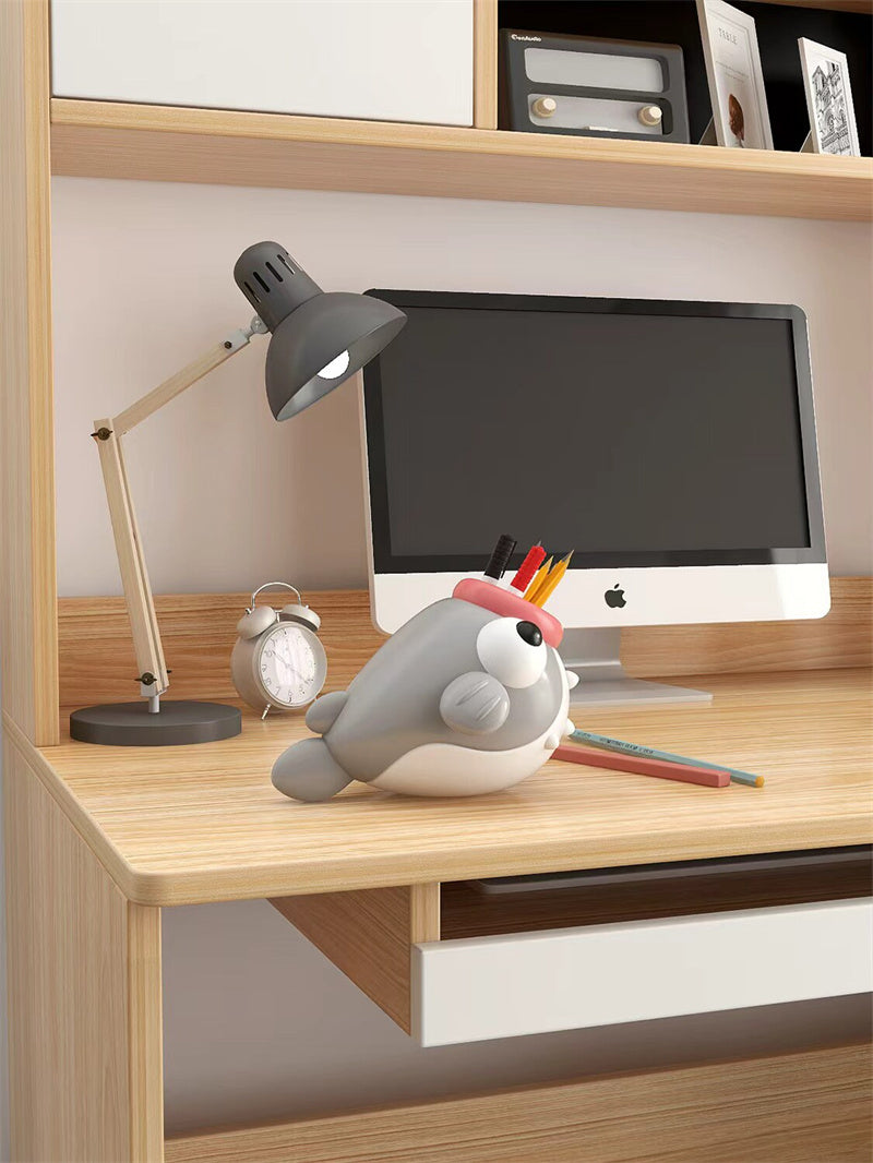 Cute Fish Office Pen Holder - Whimsical Desk Organizer for Pens & Small Stationery