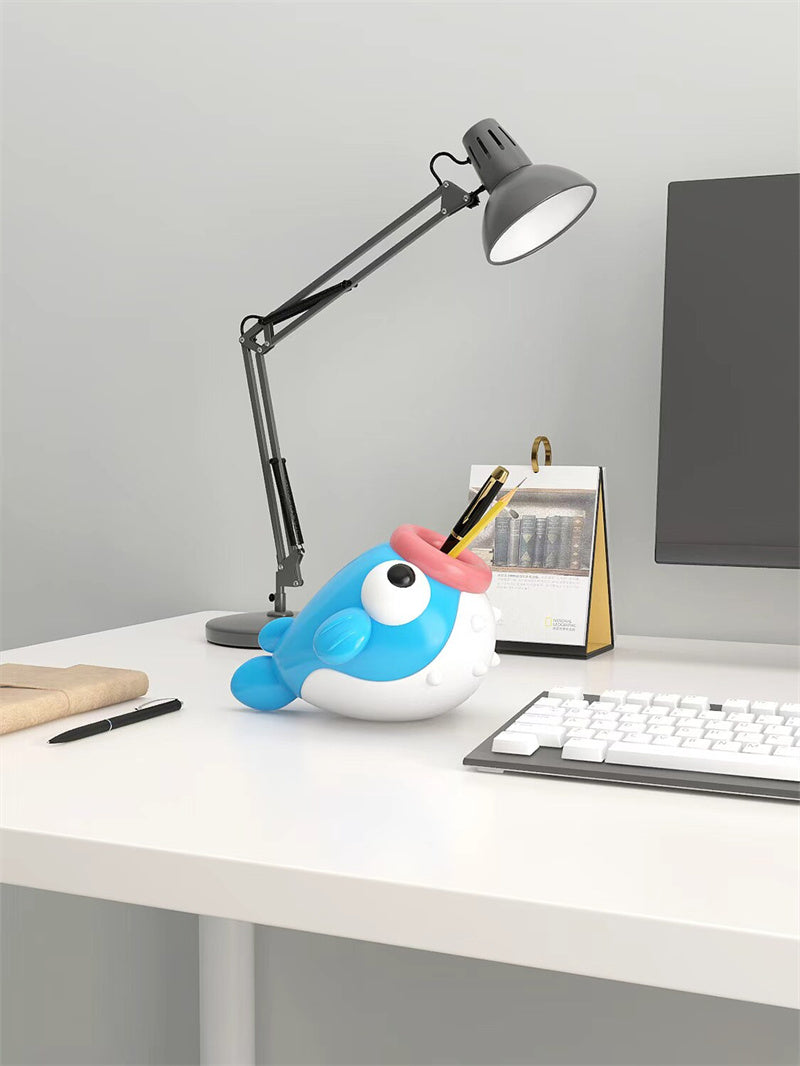 Cute Fish Office Pen Holder - Whimsical Desk Organizer for Pens & Small Stationery