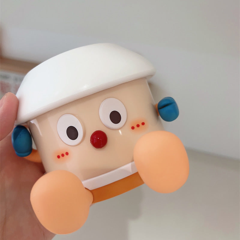 Cute Cartoon Character Pen Holder, Soft-Textured Desktop Stationery Organizer