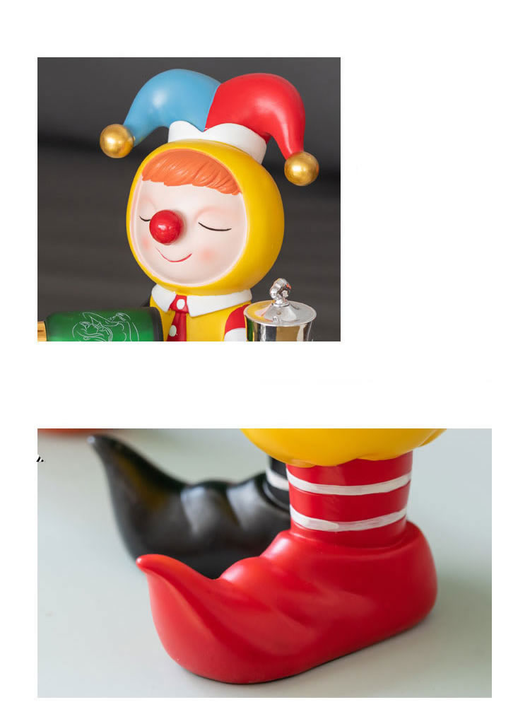 Cute Cartoon Clown Tray Decor - Fun Desktop Organizer Ornaments