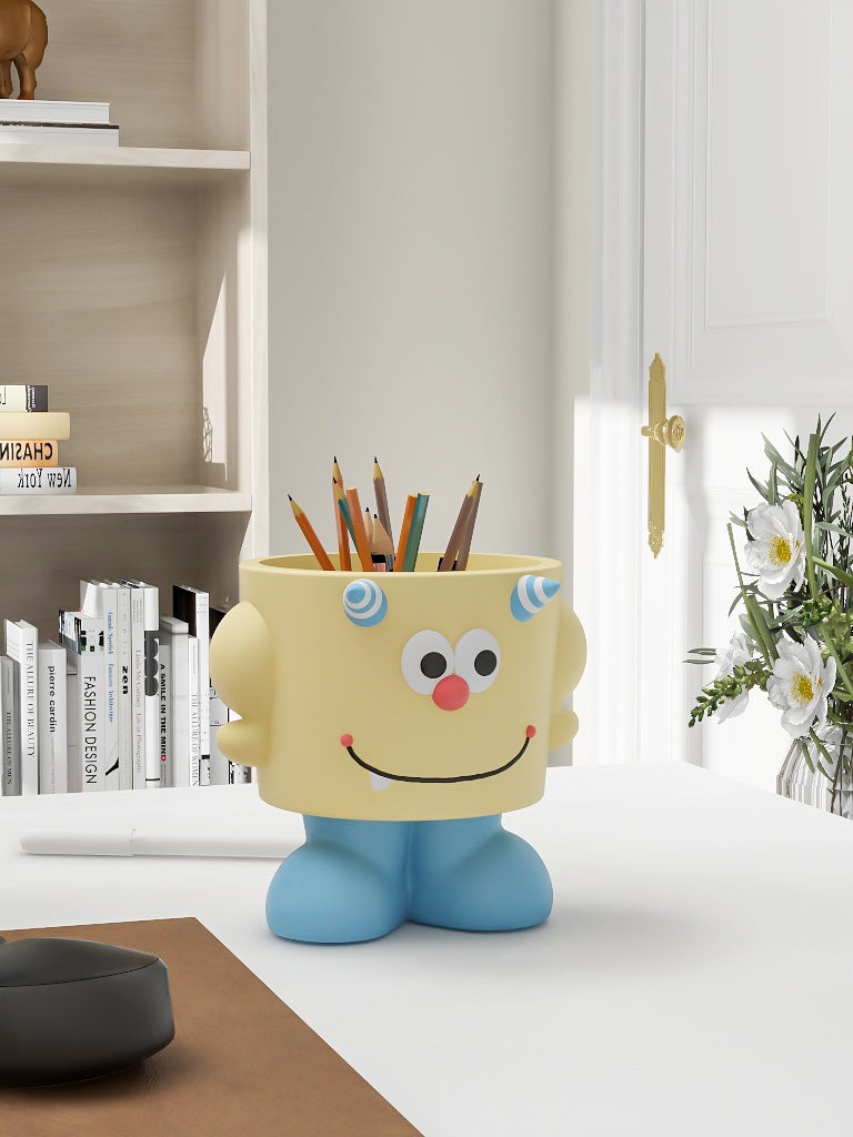 Computer Control Cute Figure Cute Cartoon Monster Desktop Organize, Remote Control,Phone Storage ...