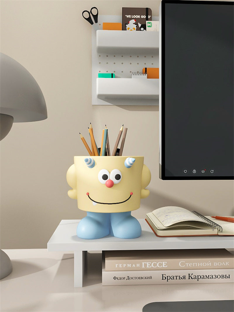 Computer Control Cute Figure Cute Cartoon Monster Desktop Organize, Remote Control,Phone Storage ...