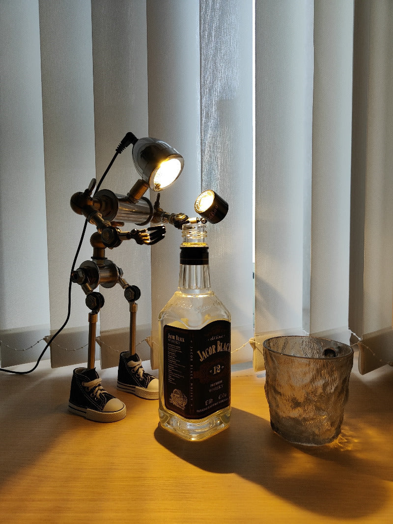 Punk Mechanical Robot Desk Lamp: Unique Gift and Stylish Decor