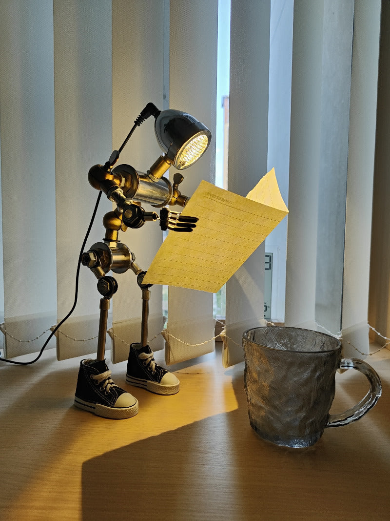 Punk Mechanical Robot Desk Lamp: Unique Gift and Stylish Decor