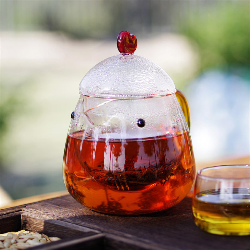 Cute Chick-Shaped Glass Teapot & Coffee Pot - Heat-Resistant Borosilicate Glass Maker