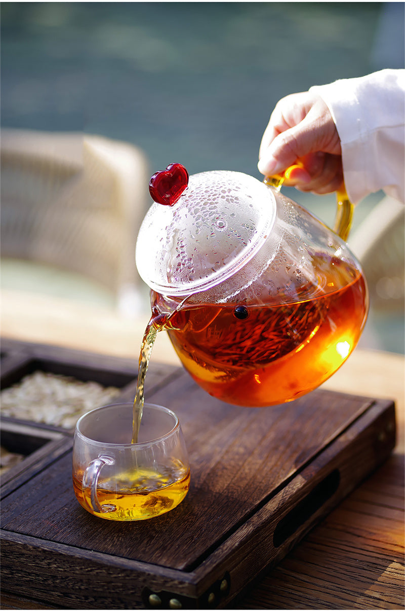 Cute Chick-Shaped Glass Teapot & Coffee Pot - Heat-Resistant Borosilicate Glass Maker