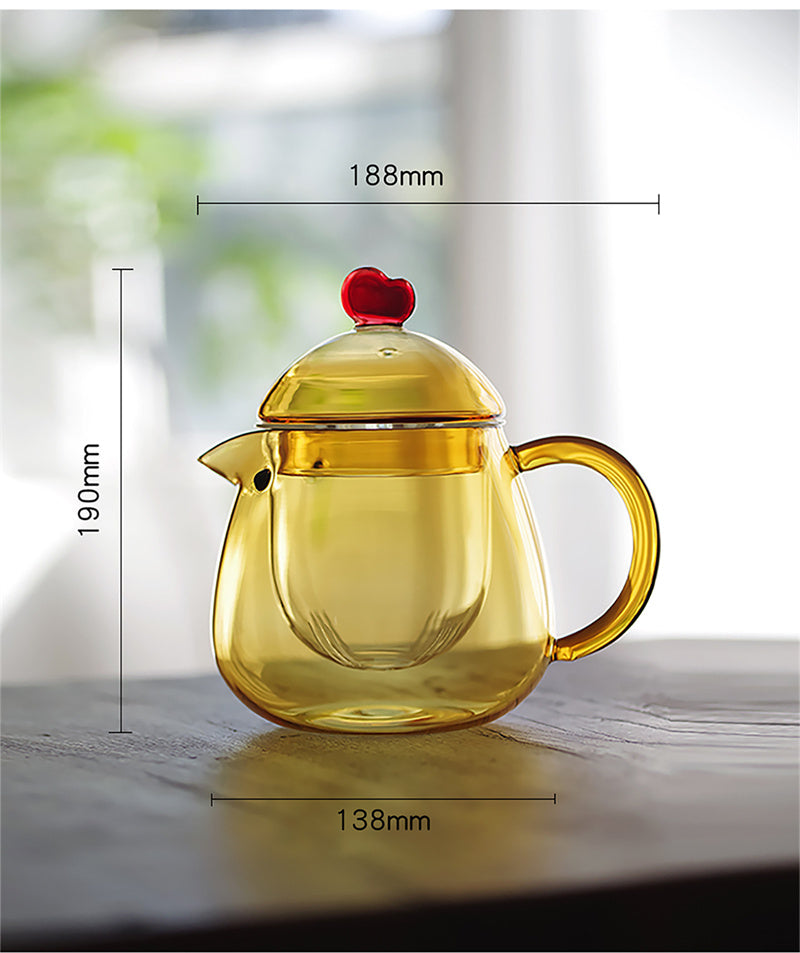 Cute Chick-Shaped Glass Teapot & Coffee Pot - Heat-Resistant Borosilicate Glass Maker
