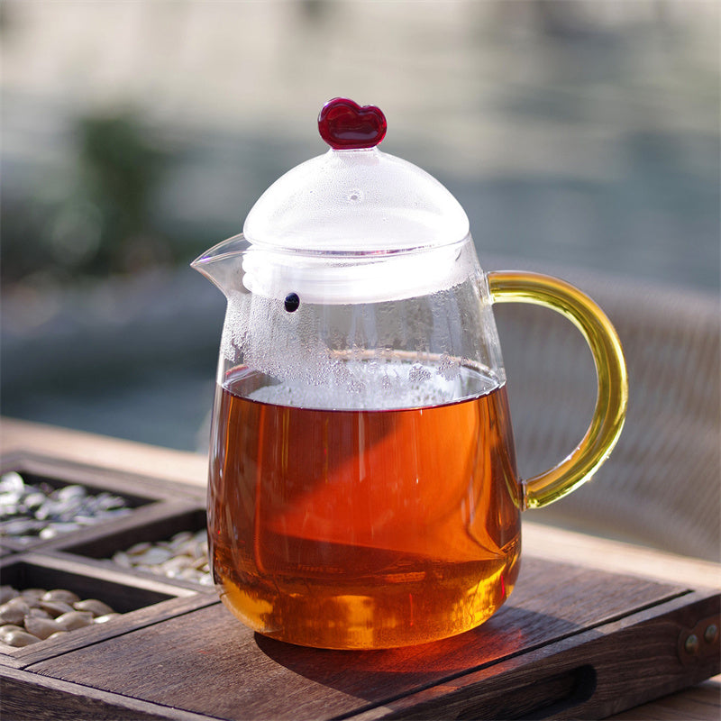 Cute Chick-Shaped Glass Teapot & Coffee Pot - Heat-Resistant Borosilicate Glass Maker