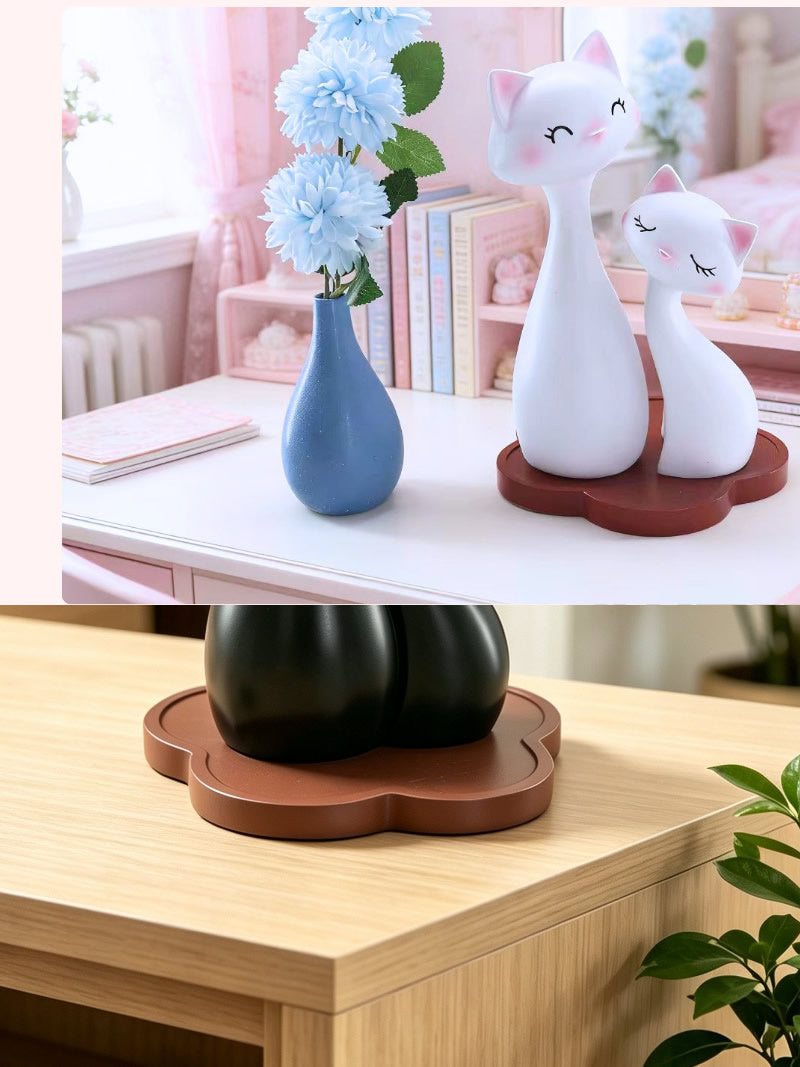 Cute Couple Cat Figurine ,Bedroom Decoration Ornaments